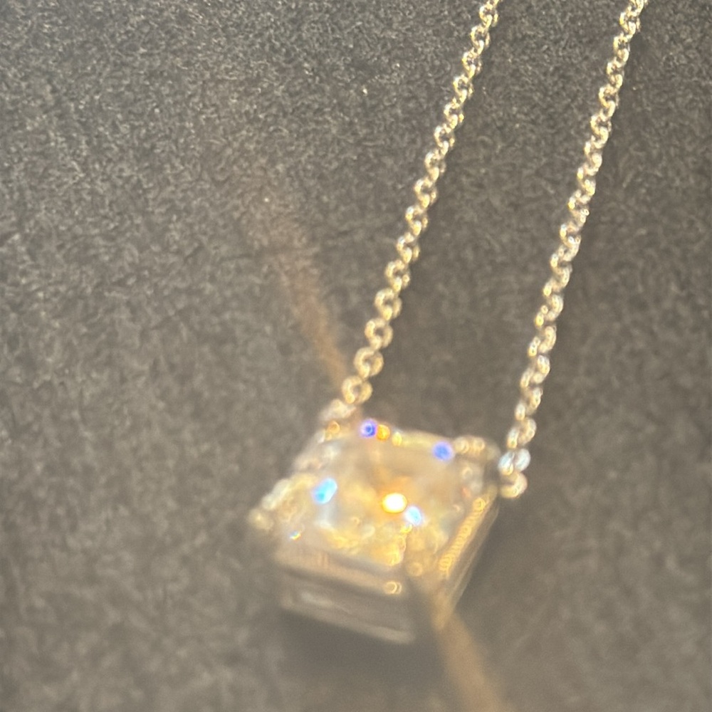 Judith Ripka 925 Necklace with Square Pendant - Picture 7 of 17